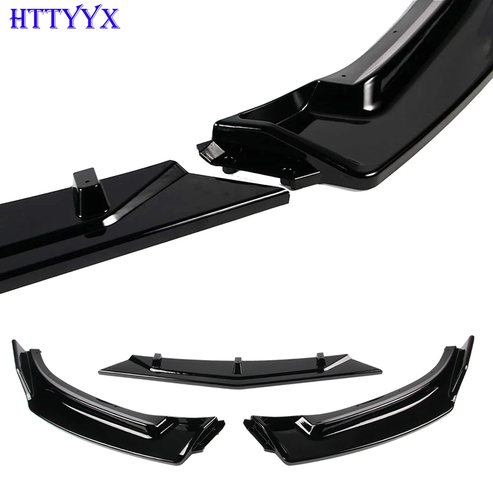 Car Front Bumper Splitter Lip Diffuser Body Kit Spoiler Guard Fit For Mazda 3 Sedan/Hatchback 2013 2014 2015 2016 2017 2018 view 3