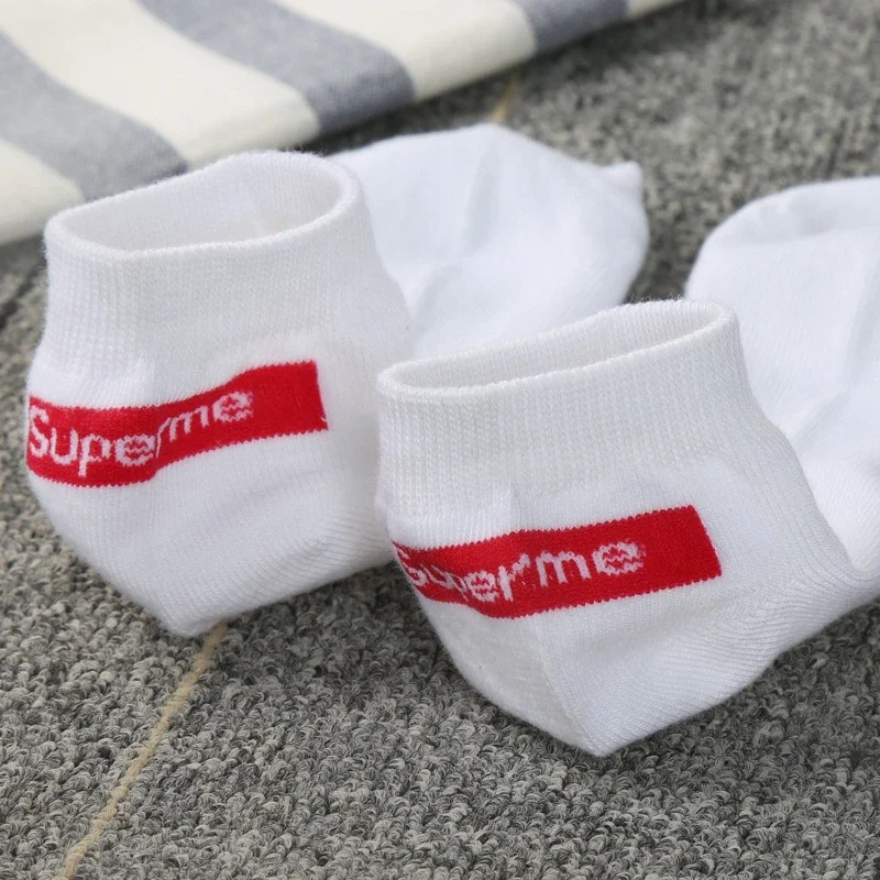 1Pair Unisex Summer Cotton Man Short Socks Fashion Breathable Man Boat Socks Comfortable Casual Socks Male White Black