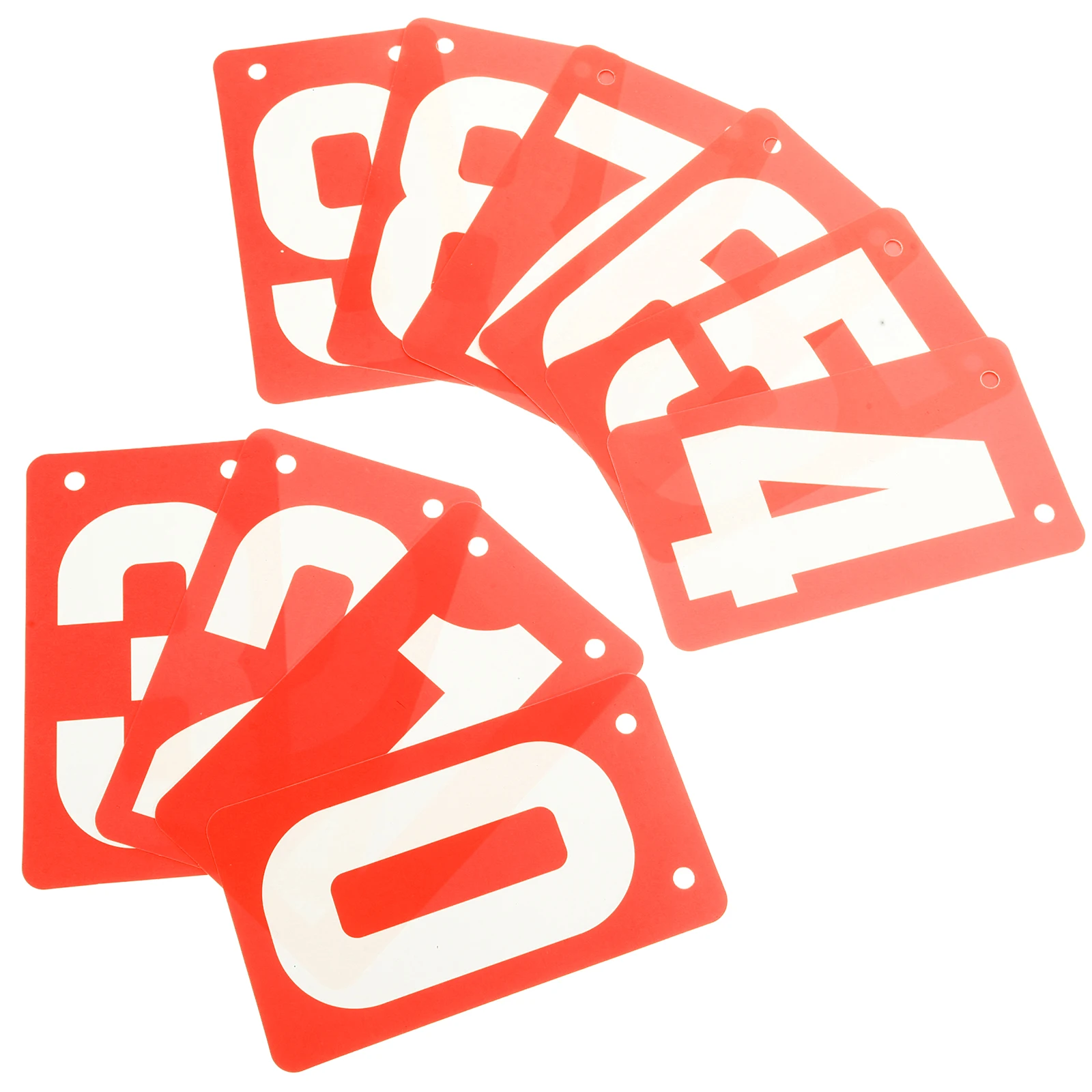 

10 Pcs Numbered Score Cards Flip Board Portable Match Accessory Sport Keeper Blue Red Numbers Waterproof Design For
