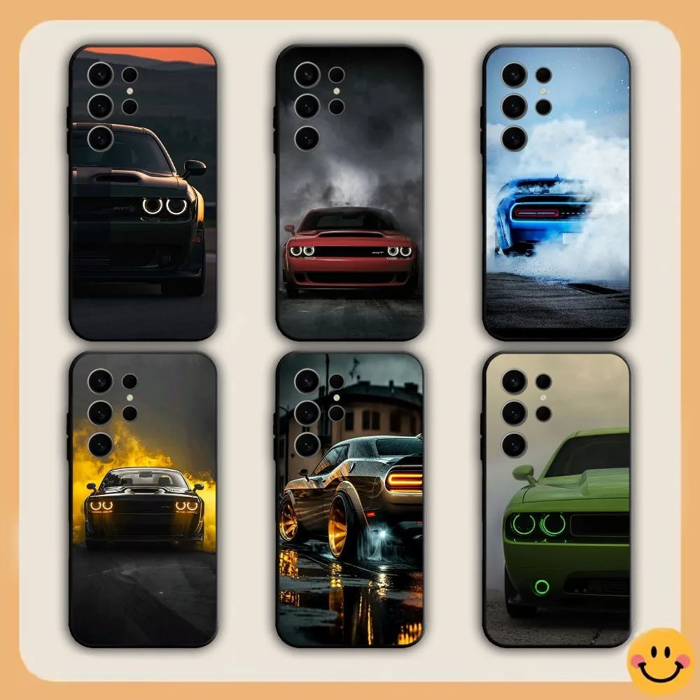 D-Dodge C-Challenger S-SRT Phone Case For Samsung S21,S22,S23,S24,S30,Ultra,S20,S30,Plus,S21 Fe,Note20 5G black Cover