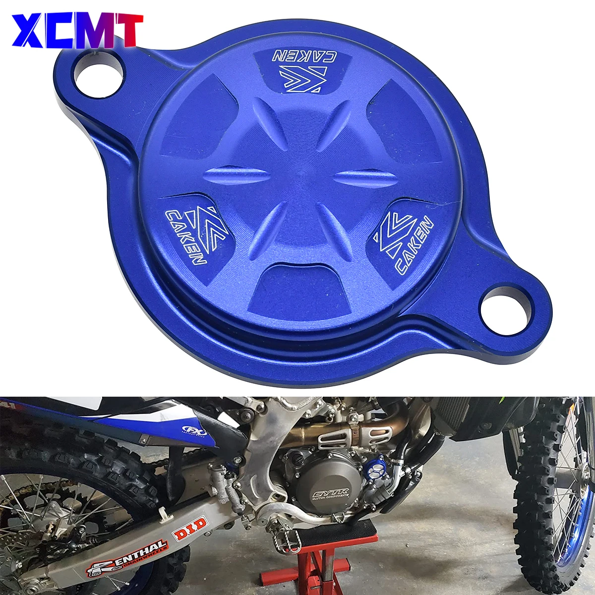 

For Yamaha YZ250F YZ450F YZ250FX YZ450FX WR250F WR450F YZ WR 250F 450F FX 2014-2021CAKEN CNC Aluminum Billet Oil Filteer Covers