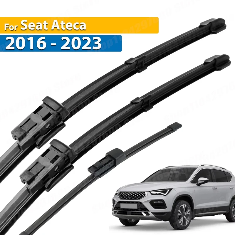 

Wiper LHD Front & Rear Wiper Blades Set For Seat Ateca 2016 - 2023 Windshield Windscreen Window Brushes 26"18"11"