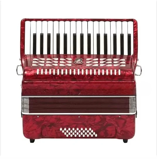 

Музыкальный инструмент Аккордеон 120 Бас 3 Хор Клавиатура Папуга Инью Фортепианная клавиатура с ремнями