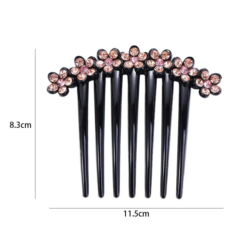 Elegant Girl Bangs Clip For Girls Hairpins Ponytail Holder Mother Headwear Crystal Hair Clips Women Hair Comb Korean Barrettes