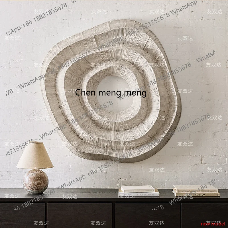 H178Living room decorative painting simple modern high sense three-dimensional handmade rope porch
