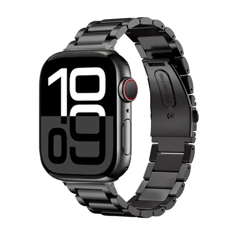 حافظة + حزام من الفولاذ المقاوم للصدأ واقي شاشة كامل لسلسلة ساعات أبل 10 42 مللي متر 46 مللي متر Ultra 2 49 مللي متر 45/41 44 مللي متر ملحقات