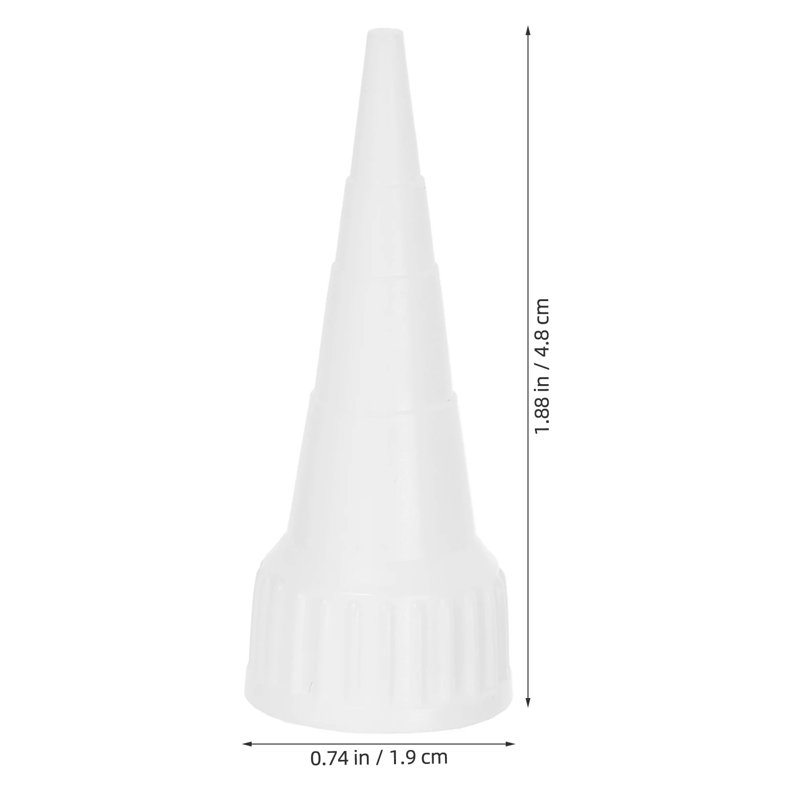 20pcs Caulk Tips Precision Control Caulk Tube Sealing Tips Saving Caps Extension Nozzle Efficient Application White