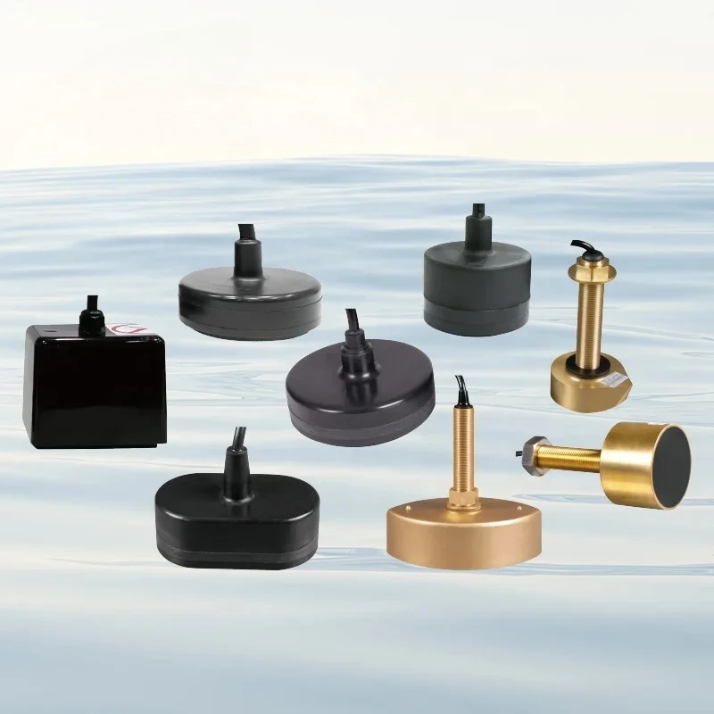 

Brass Echo Sounder Ultrasonic Marine Transducer Depth Sensor Housing for Marine Navigation