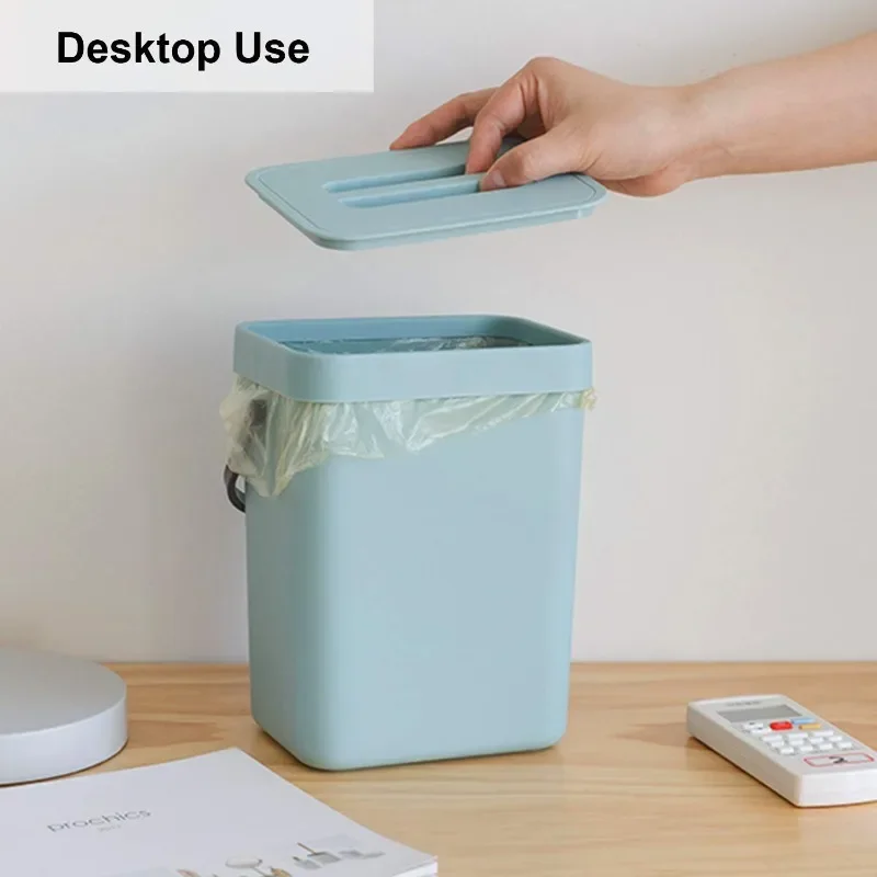 Kitchen food waste basket style garbage bin, small countertop composting bin with Li tasteless food, wall mounted garbage bin