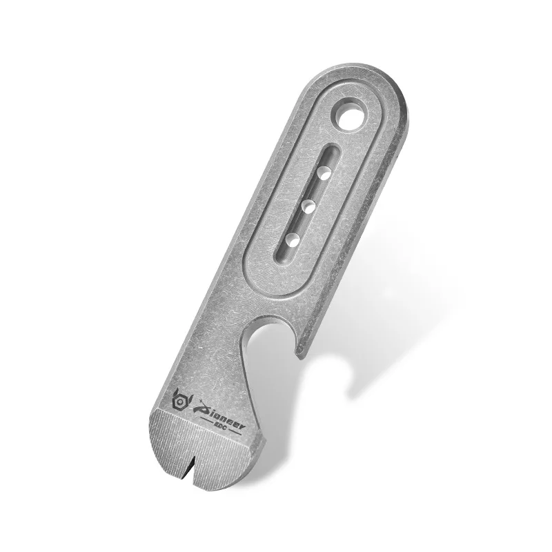 Titaniumlegering Draagbare Koevoet Edc Persoonlijkheid Kleur Sleutel Opknoping Decoratie Outdoor Multifunctionele Titanium Metalen Koevoet