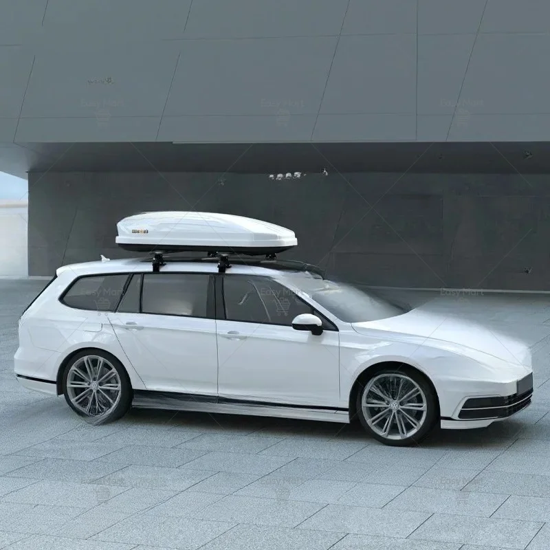 Large Capacity Car Roof Storage Box Double Side Open Lockable Anti Theft Cargo Luggage Carrier