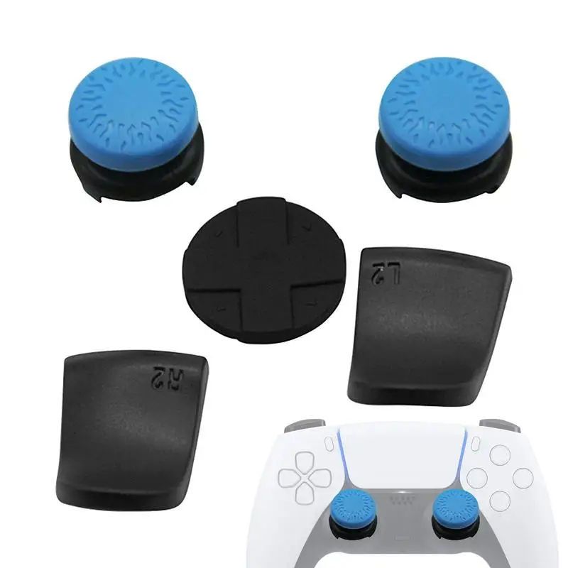 5 In 1 Set NEW Soft Silicone Thumb Stick Grip Caps Cover For Playstation5 forPS5 Gamepad Joystick Controller ThumbStick Caps