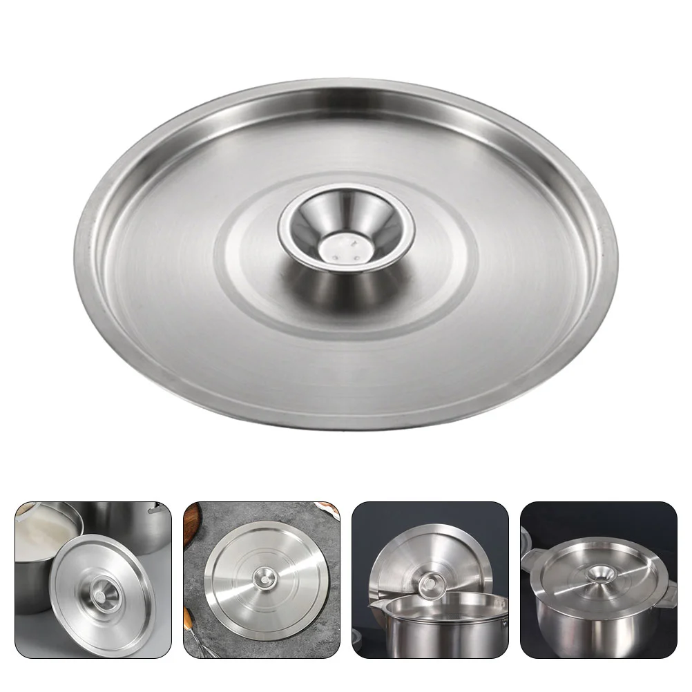 

Splatter Screen for Frying Pan Taste Cup Lid Seasoning Pot Cover Basin Silver Stainless Steel