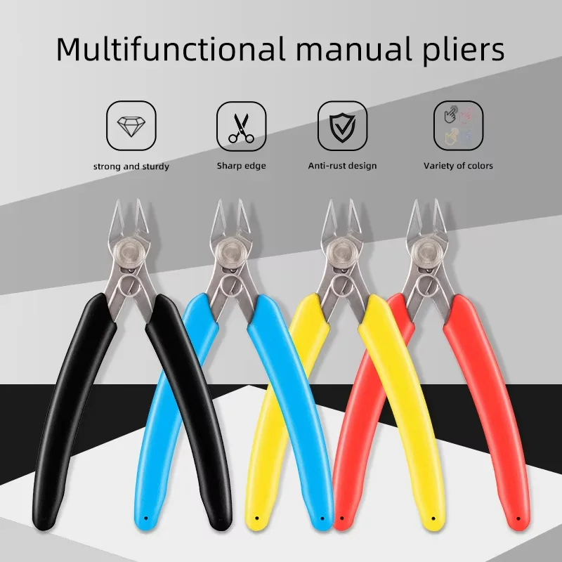 YTH-037 Multifunctional Pliers Tool Wire And Cable Pliers Cutting Side Trimming Stainless Steel DIY Hobby Model Hand Tools