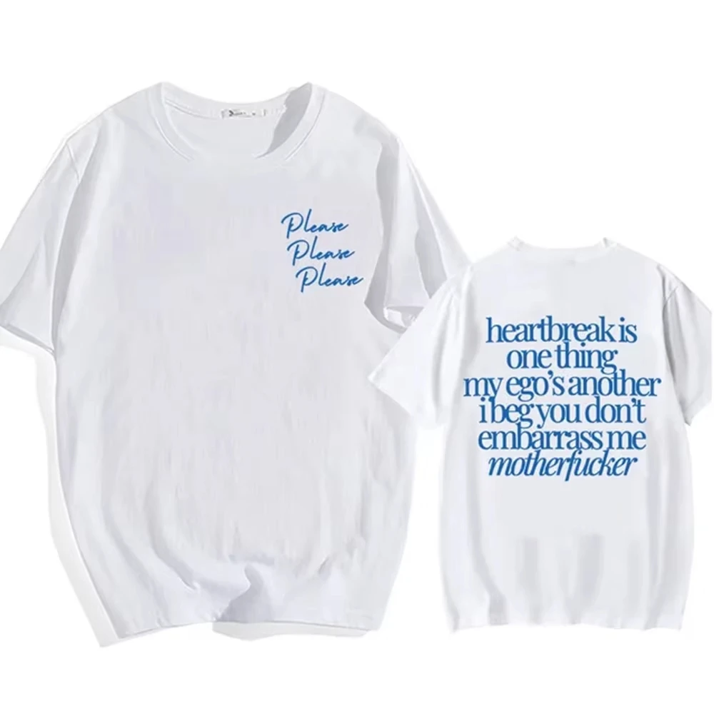 Camiseta Unisex de Algodón 100% Casual y Holgada de Sabrina Carpenter, Gran Venta, Nueva Colección Verano 2026, Cuello Oversize para Hombre