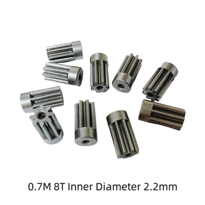 

10PCS/LOT 0.7M 8T Inner Diameter 2.2mm Spur Gear Powder Metallurgy Standard Parts Gear