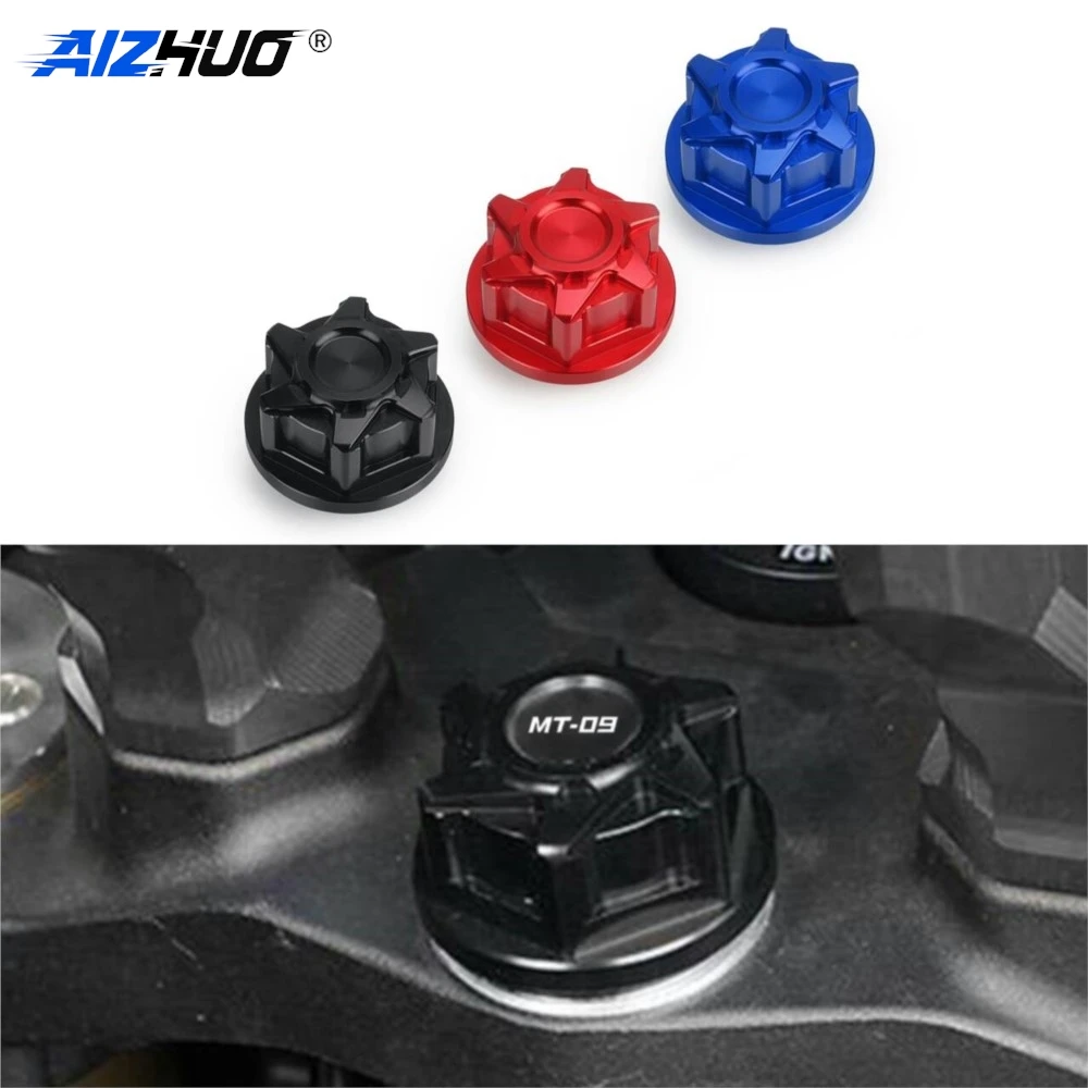 For Yamaha Tenere 700 2019-2024 World Raid Steering Stem Nut Screw For Yamaha YZF R7 2022-2023 XSR900 2017-2021 MT-09 2018-2020
