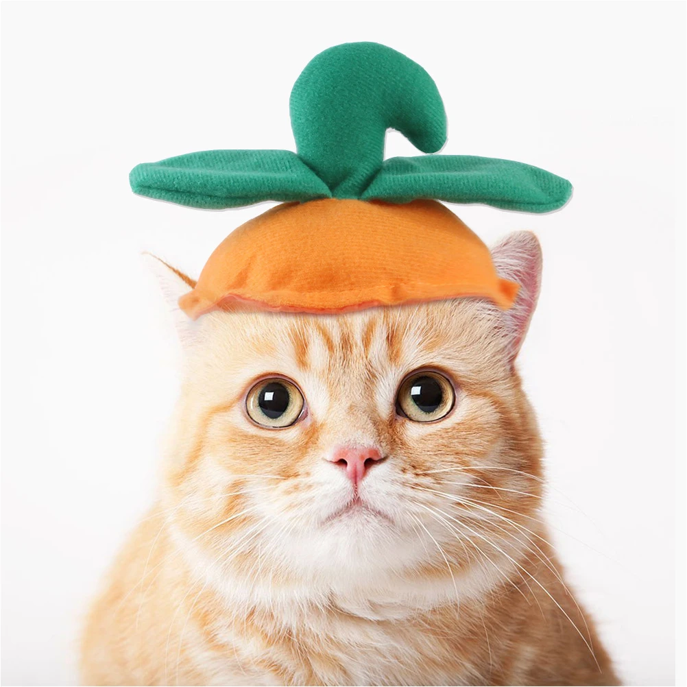 

Dog Halloween Hat for Cat Christmas Clothes Cats Costumes Party Headgear Pumpkin Shaped Cap Pet Dress up Hats