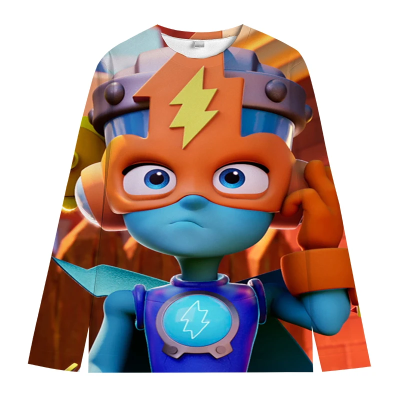 SuperThings 3D Printed Children Sweatshirt Cartoon Streetwear Autumn Kids Clothes Long Sleeve Pullover Girl Boy Tracksuit Hoodie