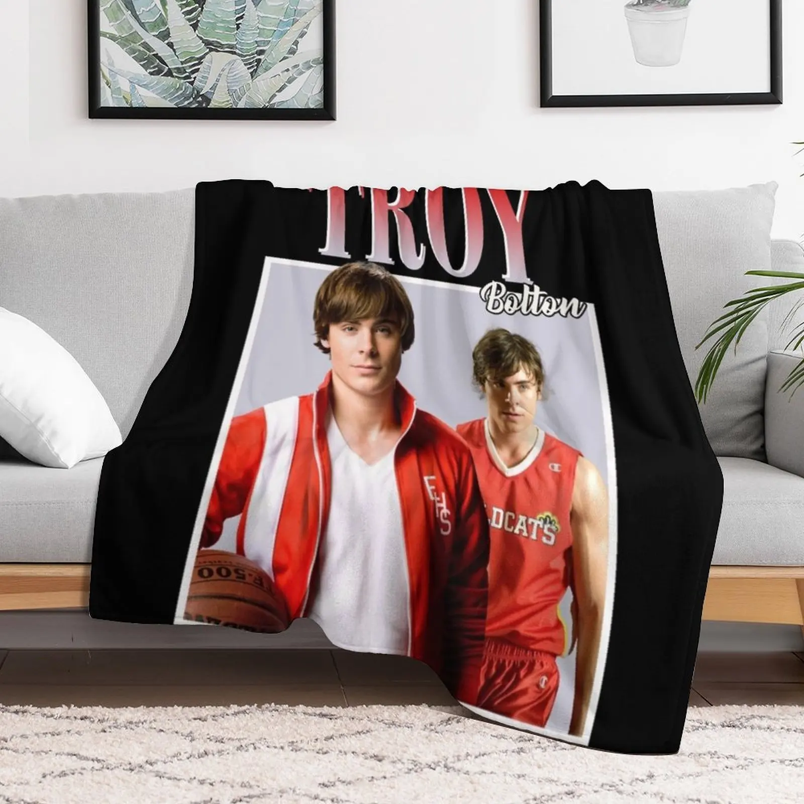 Troy Bolton Throw Blanket Thins Quilt Decorative Beds Blankets