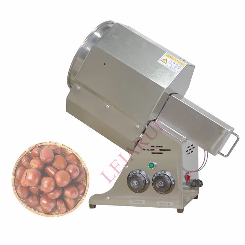 

Electric 1500W Nut Roasting Baking Machine Chestnut Coffee Bean Peanut Roaster Stainless Steel Baking Roller Machine