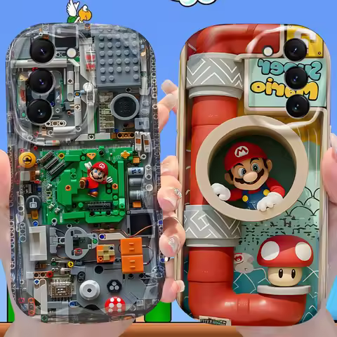 Super M-Marios Bros Case for Samsung Galaxy S25 S24 S23 S22 S21 Ultra Plus S20 FE A73 A72 A71 A56 A55 A54 5G A52 A52S 4G Cover