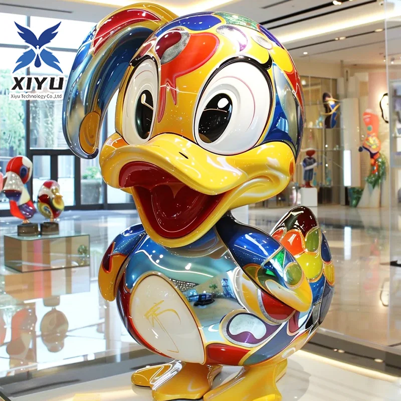 Custom Large Fiberglass cartoon animal model Shop welcome sculpture customization Large statue