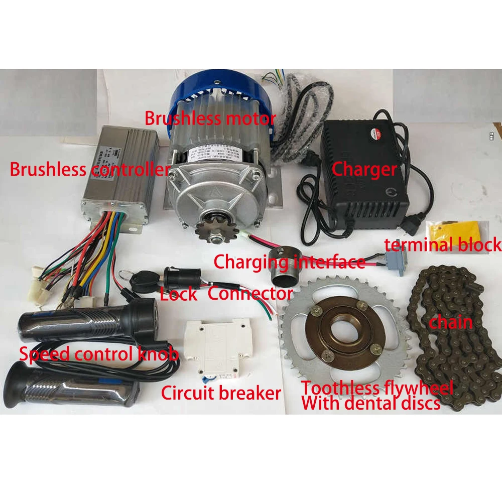 500W 48v kit for converting tricycles from manual to electric