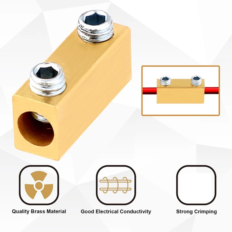 20Pcs 8 Gauge Wire Connectors,8 AWG Docking Connector Quick Wiring Connection Terminal 20A Wire Terminal Connectors Wire