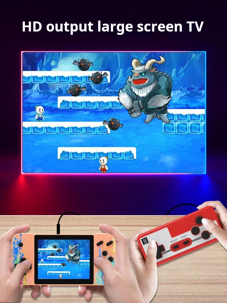 G3 Портативные игровые плееры Ретро Портативная игровая консоль 3,5-дюймовый ЖК-экран AV-выход 800 игр 1200 мАч Подарок для детей и взрослых