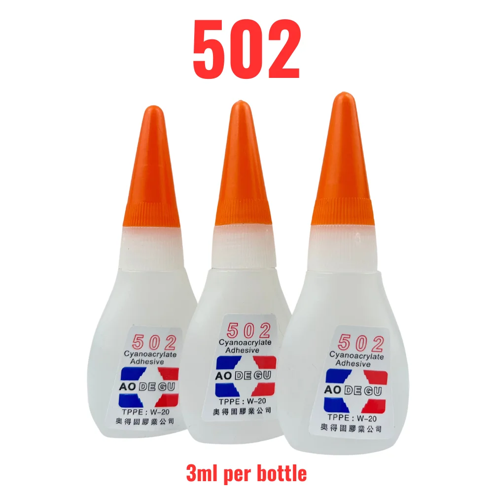 

3ML 502 Fast Dry 3/6/9 Bottles Instant Super Strong Glue DIY Liquid Jewelry Toy Shoes Transparent Adhesive