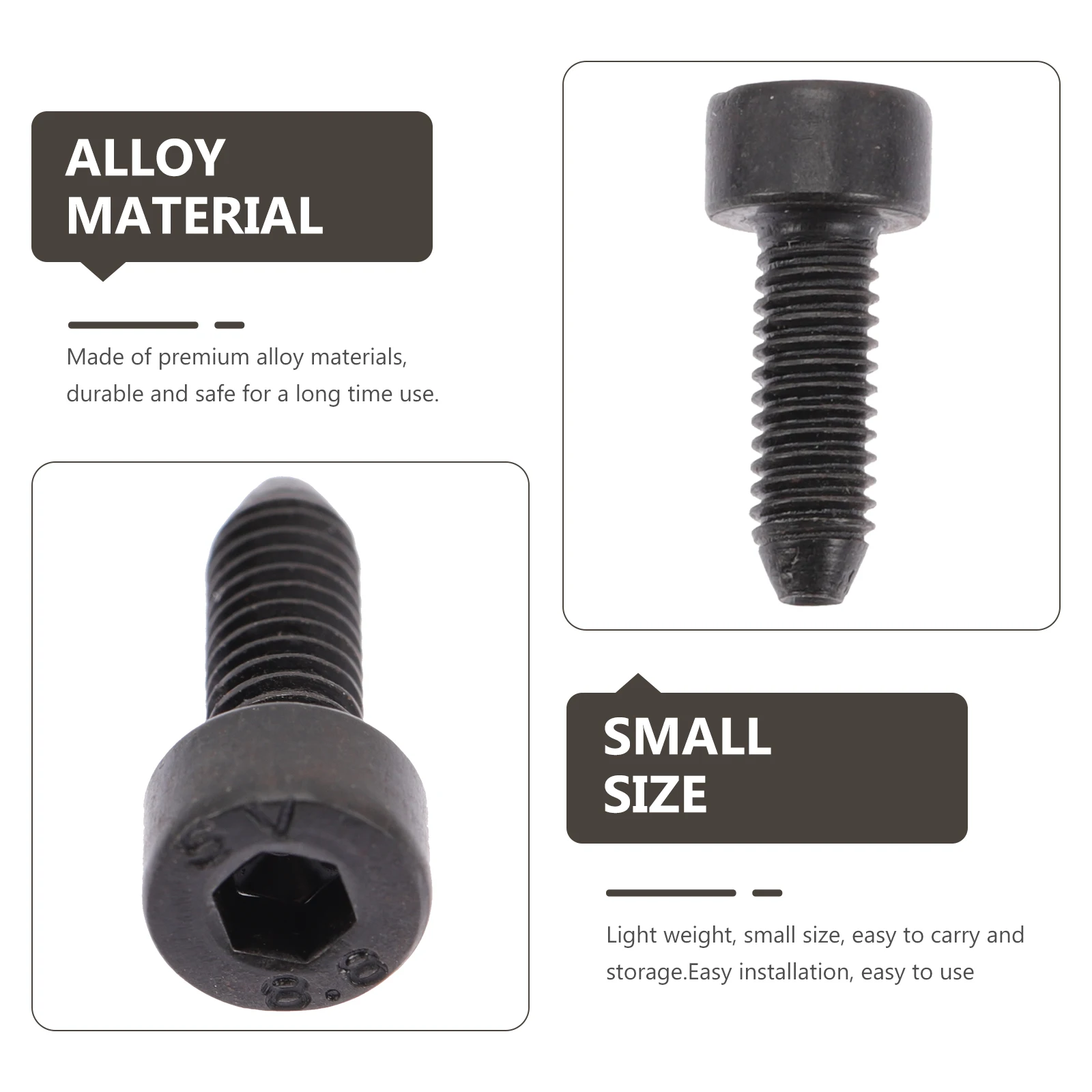 

5 pcs Guitar Bridge String Fixing Screws Durable Alloy Tremolo Bridge Accessories Adjustable Height Pitch Screws Guitar