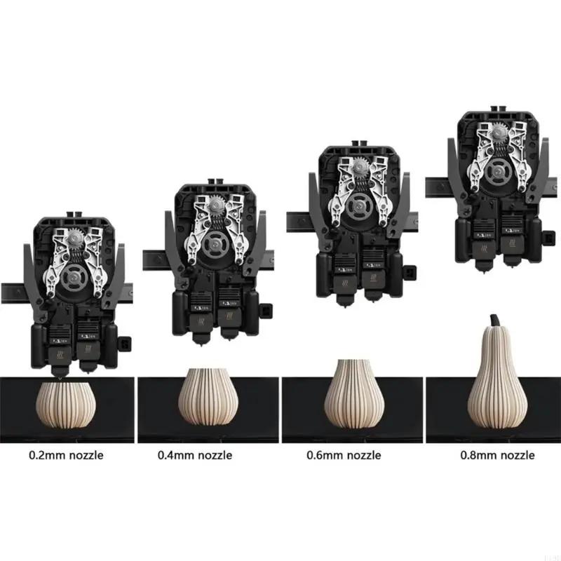 

Heat Resistant Silicone Sock Sleeve Compatible for H2D Printer Hotend Prevents Overheating Improves Print Accuracy F19E