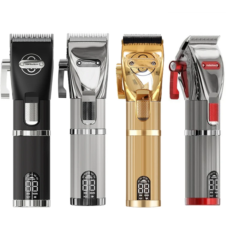 

Professional Hair Trimmer Clippers Gold Metal Barber Machines Tondeuse hair cutter Barber Hair Clipper for men