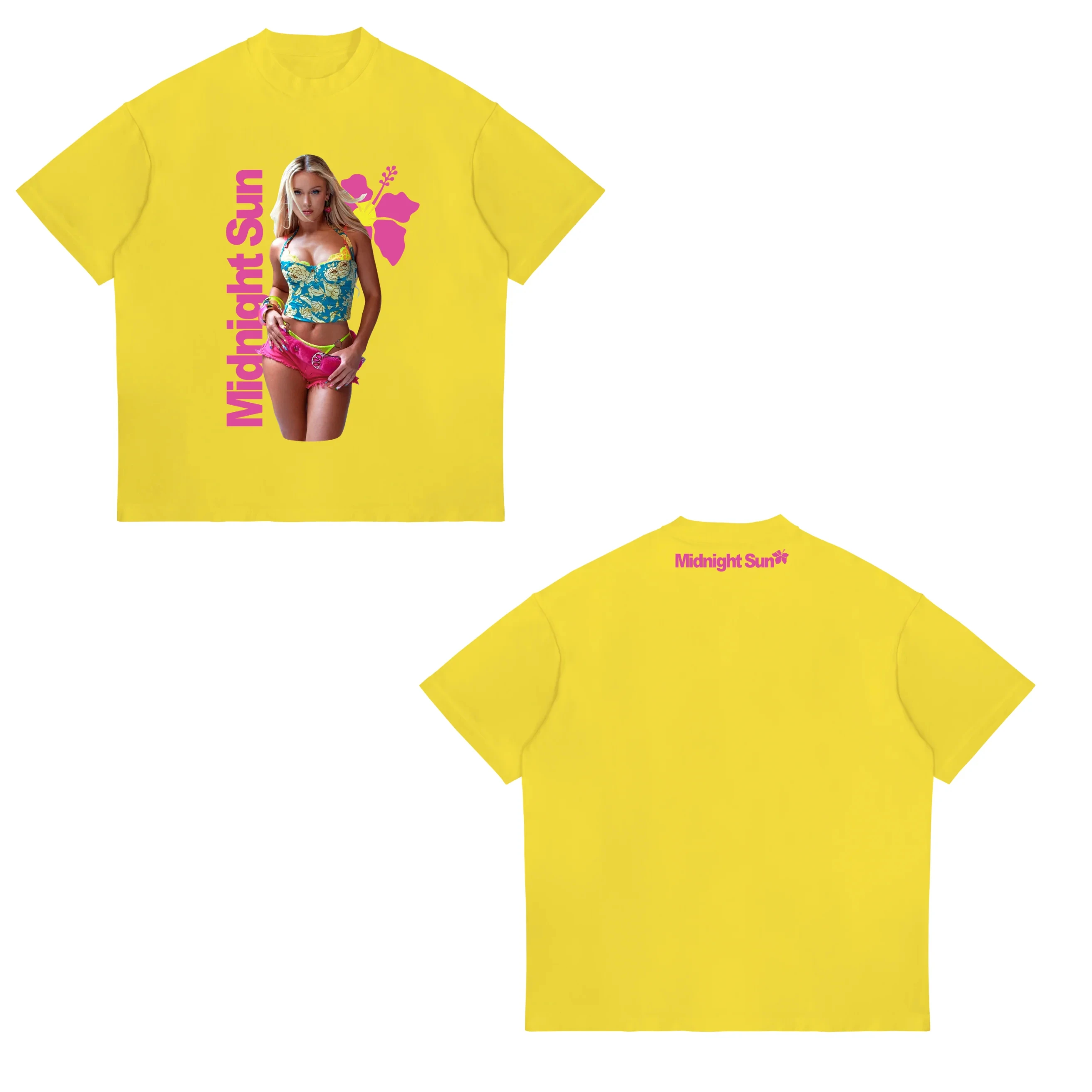 Camiseta Comemorativa da Nova Turnê Midnight Sun 2026 da Cantora Sueca Zara Larsson, Algodão Confortável, Estampa de Desenho Animado de Alta Qualidade