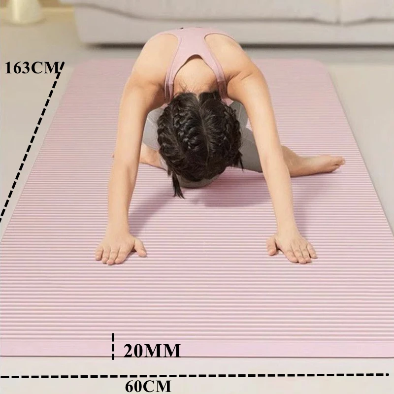 

183x60cm Yoga Mats Training 20mm Thick Yoga Non-slip Foam Yoga Pads Fitness Pilate Mat Workout Sport Plank Cushion Gym Equipment