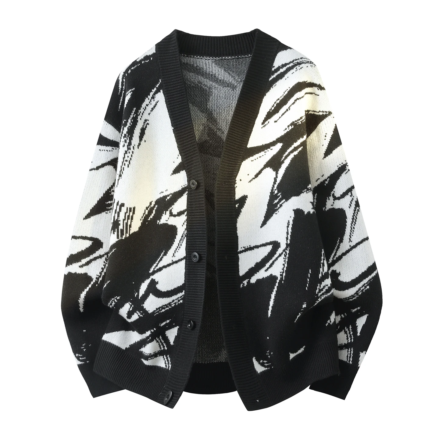 

2025 Winter Thick Cardigan Men's Sweater Zipper Hooded Fashion Warm Slim fit Knitted Sweater Male fashion Fleece Coats men