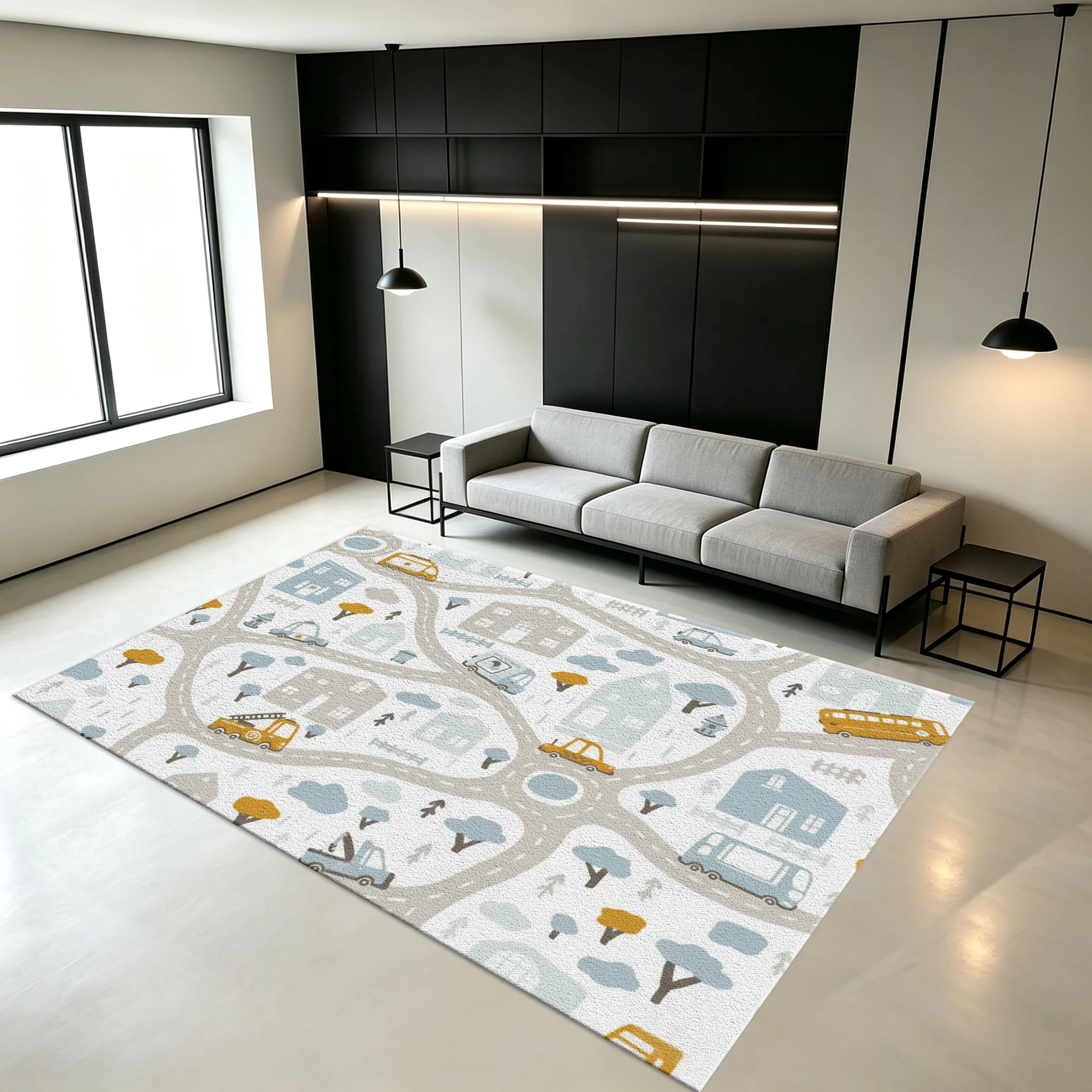 Kids Education Room - City Traffic Map Car House Kids