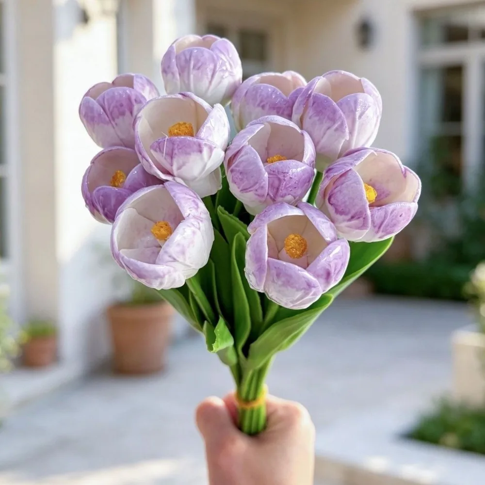 3pcs Ceramic Flower Bee Water Feeder Garden Decoration DIY Bee Watering Station Artificial Flower Insect Drinking Cup Household