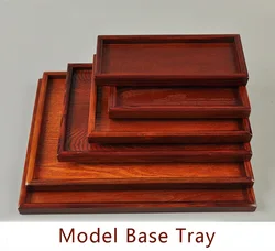 Scene Model Platform Base Solid Wood Density Board Assembly Model Military Scale Model Kit Tank Scene Sand Table Base Tray 1/35