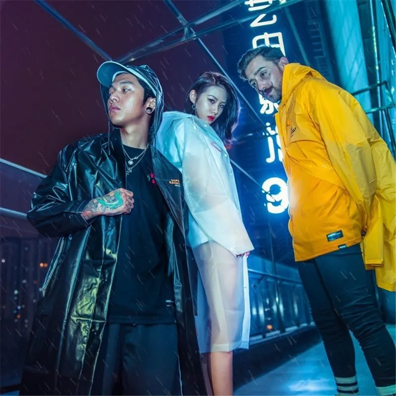 

Street Trendy Raincoat Long Waterproof Windproof Suitable for Outdoor Picnic Sketching Camping Single Adult Raincoats Rain Gear