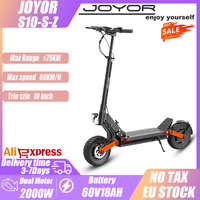 JOYOR S10-S-Z Electric Scooter 60V 18Ah Battery, Dual Motor 2000W  ,10” Tire Adult Escooter,60km/h Max Speed 75km Range Black