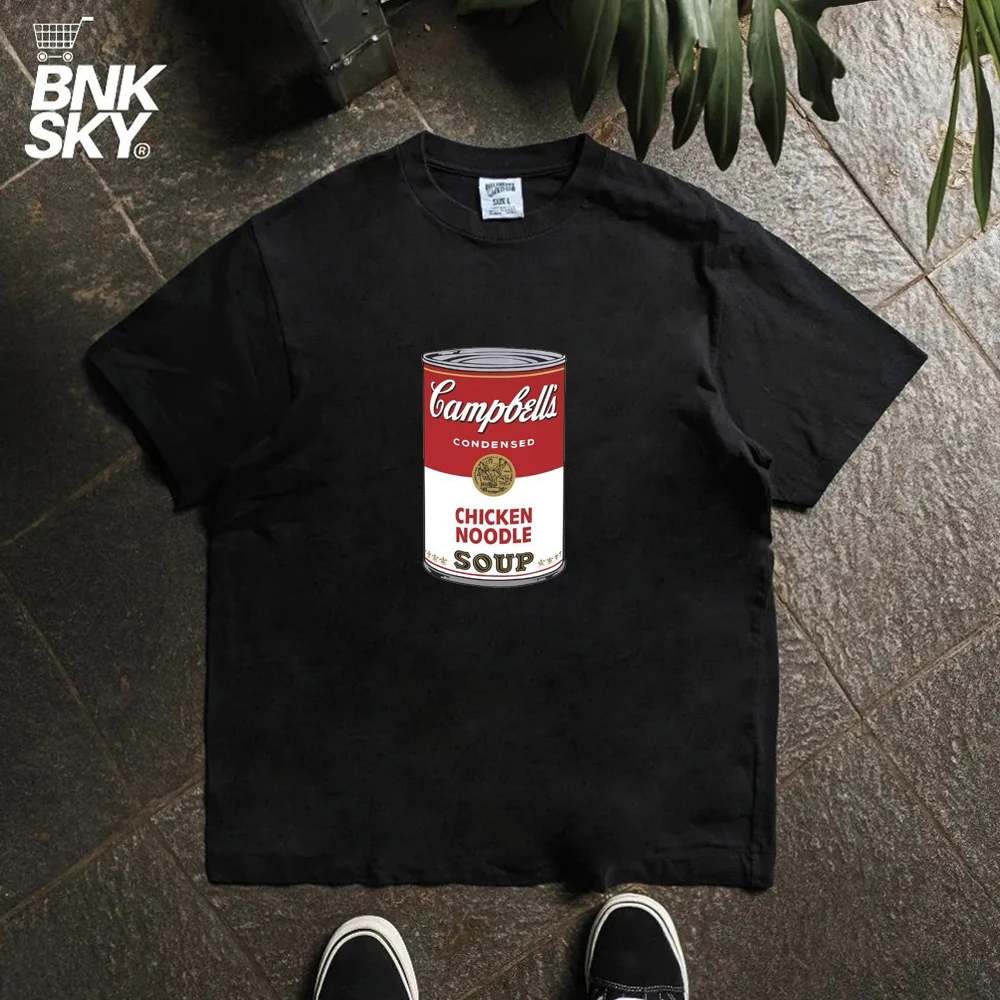 Young Lazy Style Short Sleeve T-Shirt Breathable Correct Shoulder Version 220G Cotton Material by Wang Studio