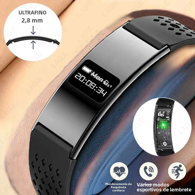 ヘルススマートブレスレット-超軽量フィットネストラッカー-スマートリストバンド-心拍数睡眠モニター-歩数計-スリムスマートウォッチ-android-ios