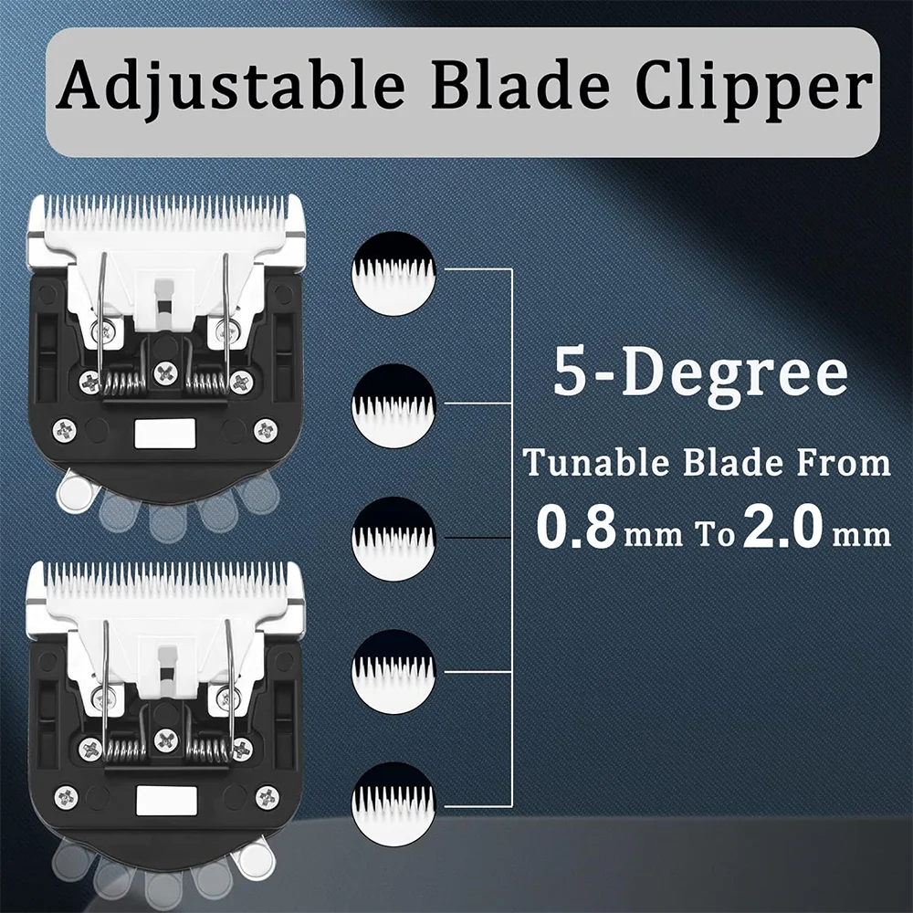 Electric Tufting Carpet Clipper Blade, Replaceable Ceramic Blade 5 Levels Adjustable Carpet Trimmer Blade Pet Hair Trimming Tool