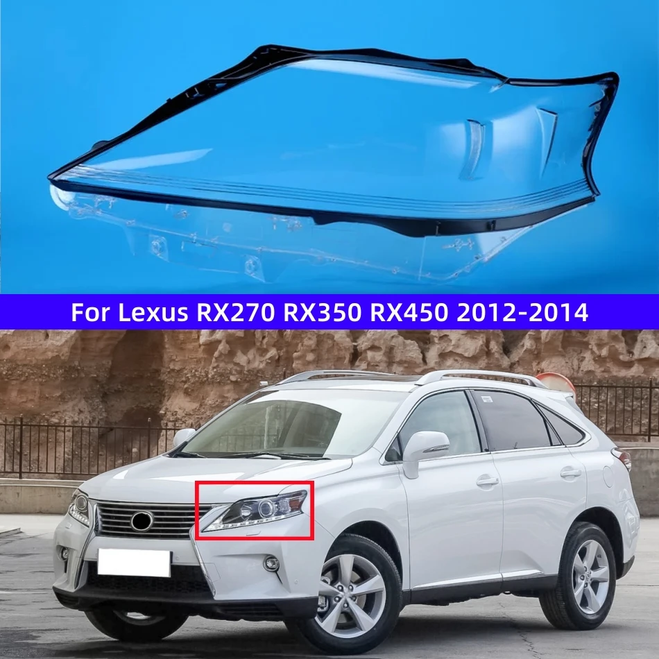 For Lexus RX RX270 RX350 RX450 2012 2013 2014 Car Accessories Replace A Transparent PC Lights Shell Headlight Housing