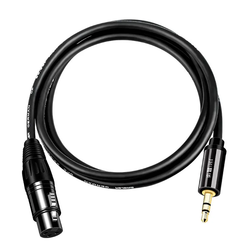 

3.5mm To XLR Female Microphone Cable, Oxygen-Free Copper Gold-Plated, Anti-Interference Hi-Fi, PC/Mixer/Mic, Streaming/Recording