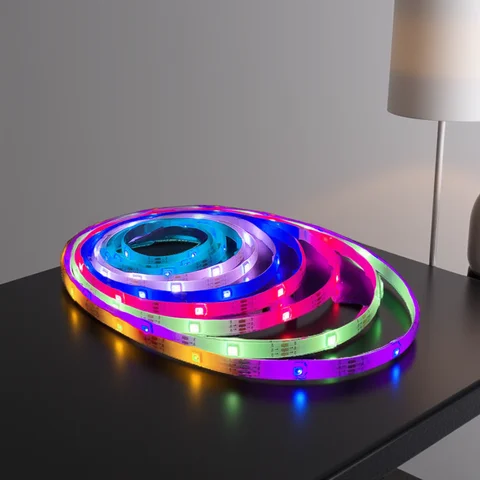 WS2812B TV LED-bakgrundsbelysning DC5V USB Smart RGBIC LED-remsa med Bluetooth-app, musiksynkronisering, fjärrkontroll för heminredning 10 best sales rumsprylar - №10