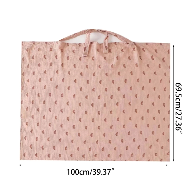 Muslin Nursing Cover Soft & Breathable Privacy Apron ผ้าฝ้ายสำหรับให้นมบุตร