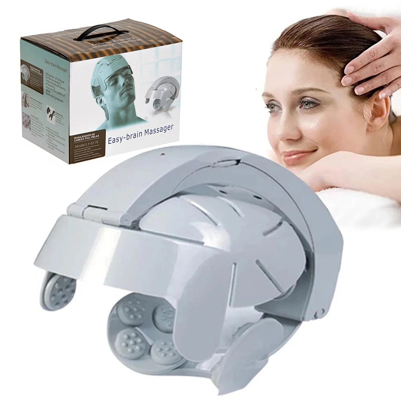 

Multifunctional Head Massage Instrument Scalp Massager Relax Easy Acupuncture Point Brain Massager Health Care Device